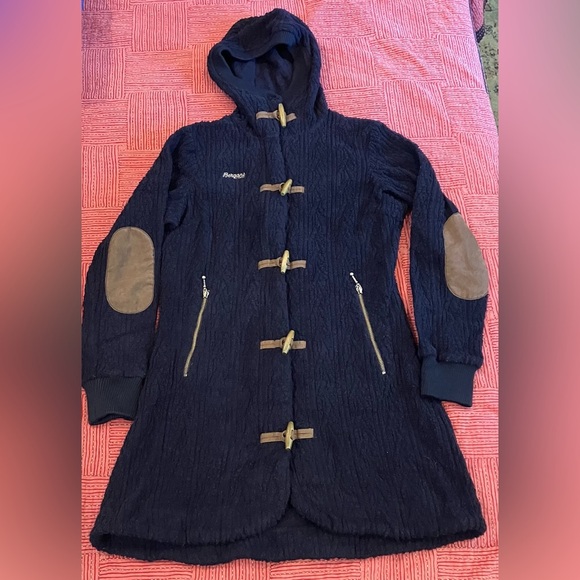 Women’s medium wool jacket Bergan’s of Norway wool coat - dark blue - Picture 1 of 16